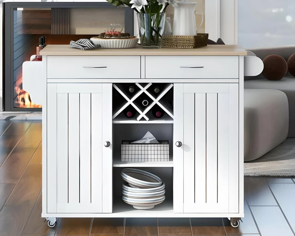 kitchen island cart on wheels