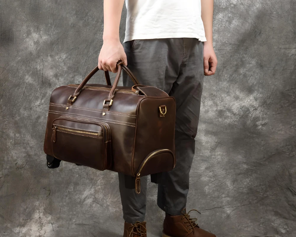 two wheeled carry on luggage